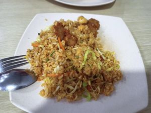 "chicken" fried rice at Veg Chat in Kuala Lumpur