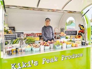 Kiki at Kiki's Peak Produce in Alma