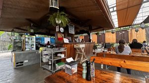 Inside  at Cafe Europa in Liberia