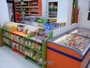 Frozen and cool products at Planeta Vegano in Madrid