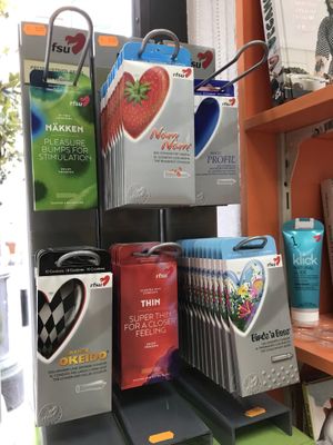 Vegan condone  at Planeta Vegano in Madrid