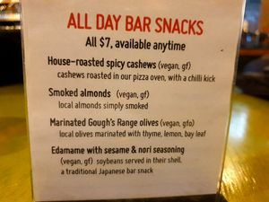 Snacks $7 at Shedshaker Brewing Company in Castlemaine