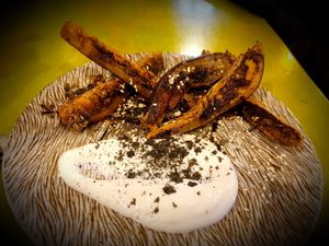 Eggplant fingers at Shedshaker Brewing Company in Castlemaine