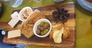Vegan Cheese platter at Shedshaker Brewing Company in Castlemaine