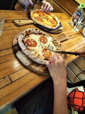 Margherita pizzas   at Shedshaker Brewing Company in Castlemaine