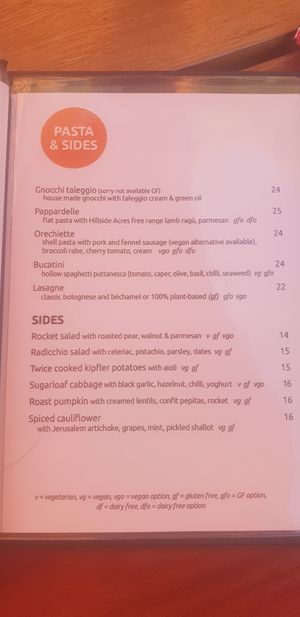 Menu p2 at Shedshaker Brewing Company in Castlemaine