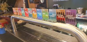 All these beers are vegan! at Shedshaker Brewing Company in Castlemaine