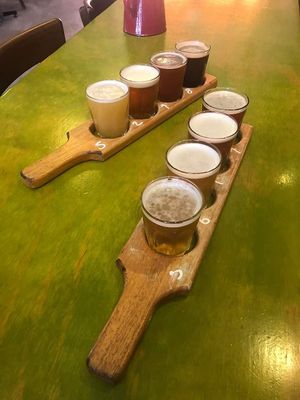Beer paddles
Photo by Teegs at Shedshaker Brewing Company in Castlemaine