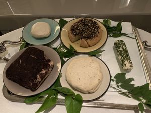 Vegan cheese made with Cashew nuts and yeast at FARO in Tokyo