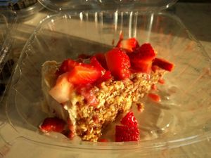 cheesecake at Vida De Cafe in St Pete Beach