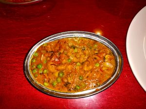 Matar Mushroom! at Parivar Restaurant in Gangtok