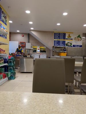 Dining hall at A2B Adyar Sweets & Snacks - Dalhousie Ln in Central Singapore