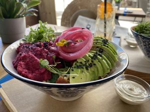 Falafel salad (with avocado instead the falafel)  at Love by Noya in Estepona