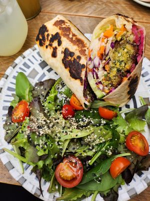 Falafel burrito at Love by Noya in Estepona