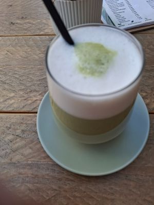 Matcha latte at Love by Noya in Estepona