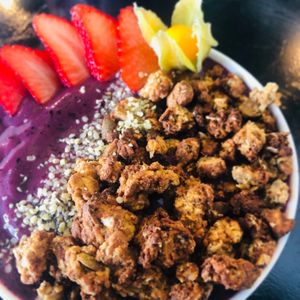 Acai bowl with homemade granola at Love by Noya in Estepona
