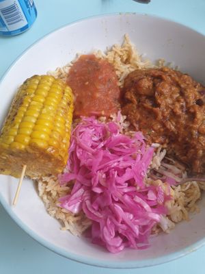 Buddha bowl  at Sin Carne Cantina in Matlock