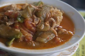 Eggplant Curry at Buddha Cafe in Samosir