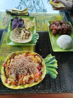 Miam at Buddha Cafe in Samosir