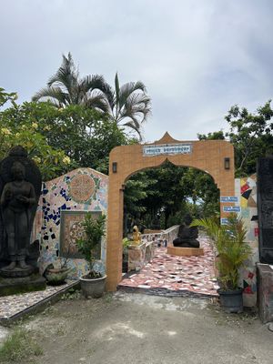 Entrance  at Buddha Cafe in Samosir
