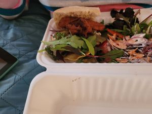 Crispy Seitan Sandwich at Katie's Homemade Kitchen in Marsden