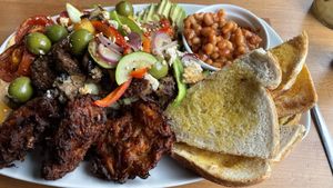 Large vegan breakfast   at Katie's Homemade Kitchen in Marsden