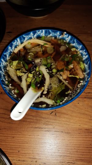 Vegan broth at Dim Sum Spot - Letná in Prague