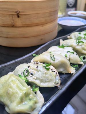 Spinach at Dim Sum Spot - Letná in Prague