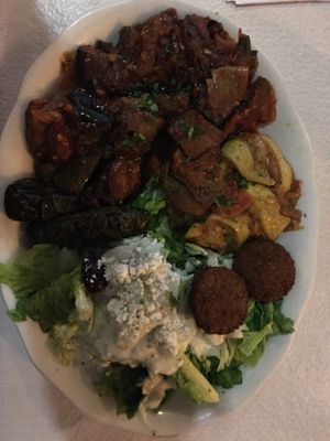 Veggie combo at Albasha Greek & Lebanese - Citiplace Court in Baton Rouge