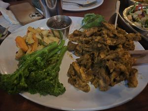 Vegan turkey at Dishoom in East London