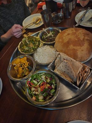 Christmas vegan feast at Dishoom in East London