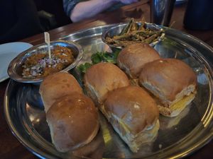 Christmas vegan starters at Dishoom in East London