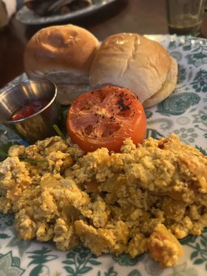 Vegan achuri  at Dishoom in East London