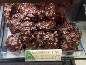 Vegan clusters at Li-Lac Chocolates - Greenwich Ave in New York City