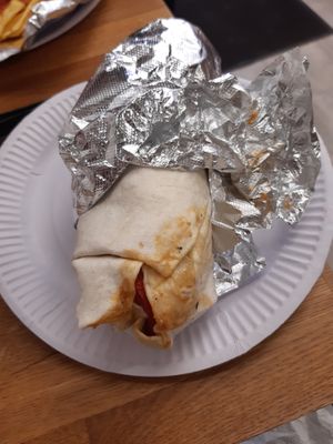 Vegan burrito at Saburritos in Dublin