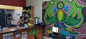 Inside at Vegetariano Dalia's Restaurante in Guadalajara