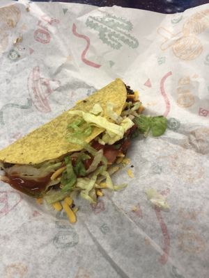 Hard shell taco at Encounters in Divernon