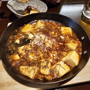 Maps tofu and vegan akashi-yaki at Izakaya.Gonta in Himeji