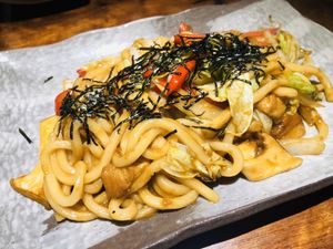 Vegan miso Udon  at Izakaya.Gonta in Himeji
