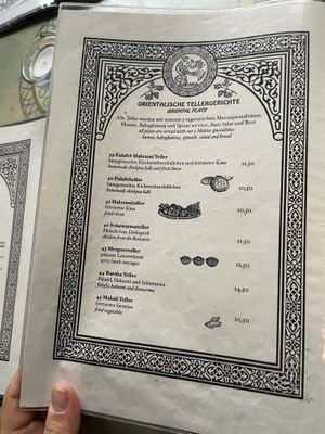 Menu  at Baraka in Berlin