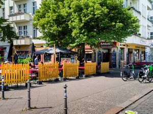 Outside of Baraka at Baraka in Berlin