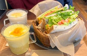   at F&P Smoothie Cafe in Tokyo