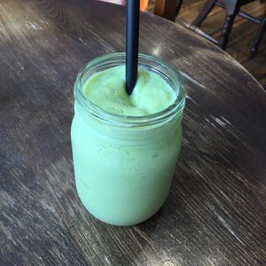 Kale smoothie  at F&P Smoothie Cafe in Tokyo