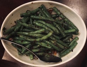 Dry pan fried string bean (recommend with tofu) at Mandalay in San Francisco