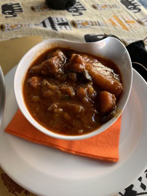 Couscous sauce at Ciwara in Palermo