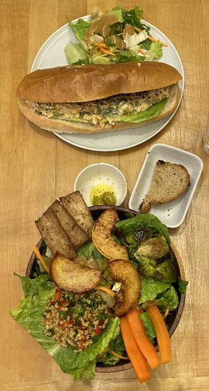 chickpea “tuna” sandwich   at Terradan Pub in Ankara