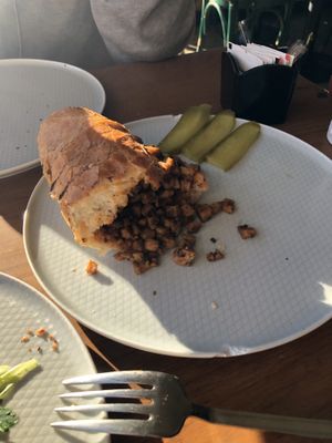 Vegan version kokorec!!   at Terradan Pub in Ankara