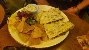 Mushroom quesadillas at Terradan Pub in Ankara