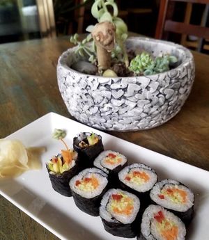 Far Eastern couisine, sushis at Terradan Pub in Ankara