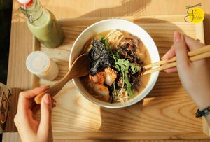 Feedback from customer: "Healthy vegan ramen and rice in the centre of district 1! Tasty and very good quality food! " YUI.plant.based.ramen.  at YuiRamen in Ho Chi Minh City